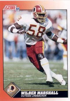 Wilber Marshall Washington Redskins 1991 Score NFL #387